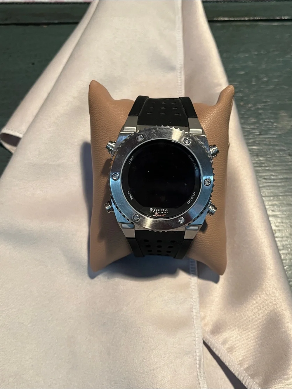 RARE Brera Orologi Sport Digital Watch BRSMDISS01 SS Black Band